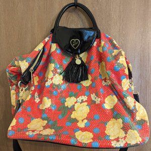 Betsy Johnson Large Sequin Tote Bag